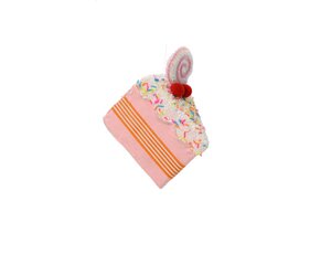 Cake punt polyester 13 cm roze