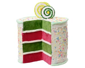 Cake van polyester wit 24 cm