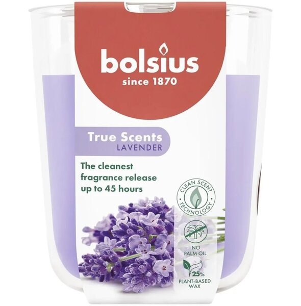 Bolsius geurglas true scents lavender L