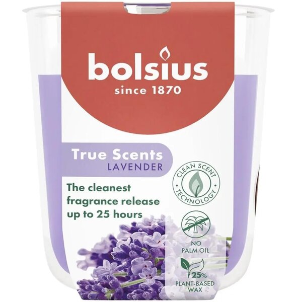 Bolsius geurglas true scents lavendel S