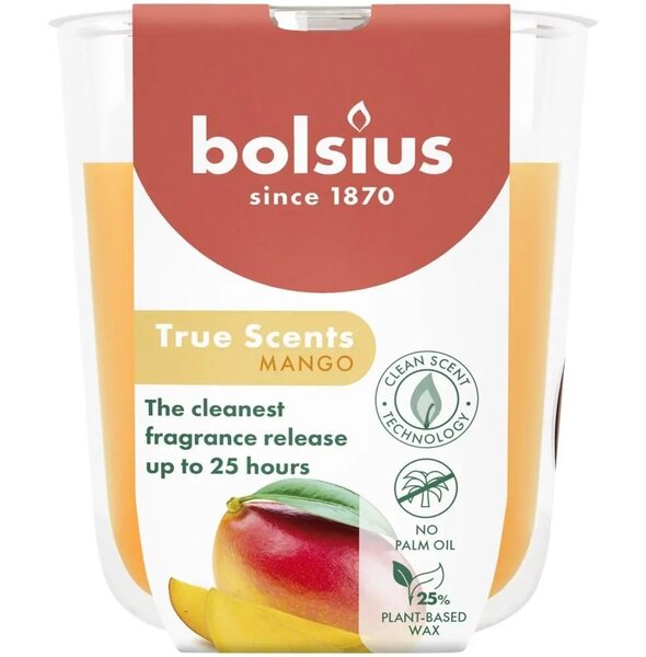 Bolsius geurglas true scents mango S