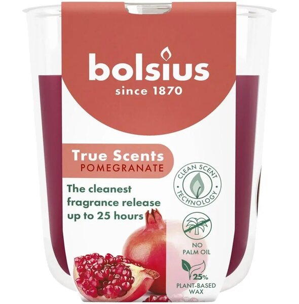 Bolsius geurglas true scents pomegranate S