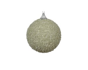 Kerstbal foam 8 cm licht groen