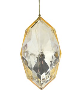 Kersthanger diamant oval goud