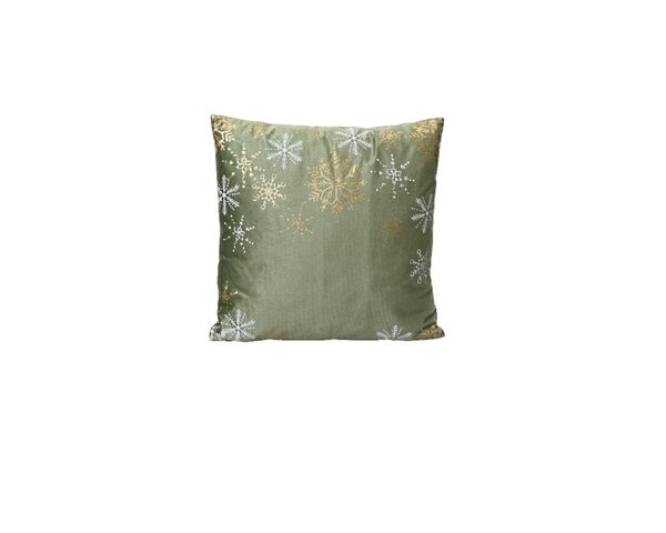 Kussen kerst polyester 45 x 45 cm groen