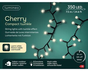 Led cherry lights compact 350 lamps warm-wit - afbeelding 2