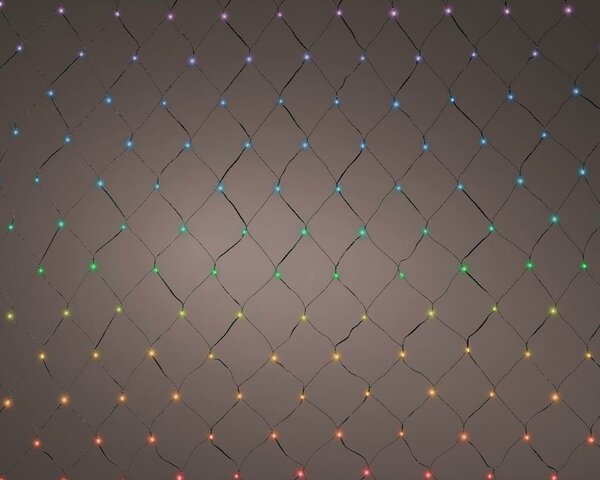 Led net dancing lights 288 lampjes 1x4m multi - afbeelding 1