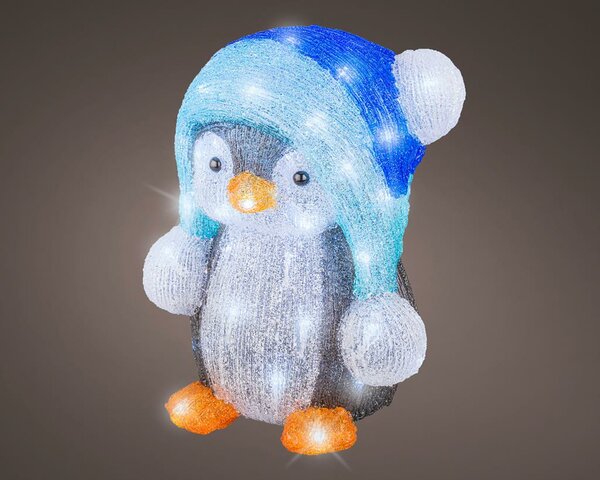 Led pinguïn 33 cm cool white - afbeelding 1