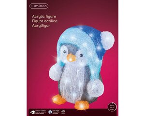 Led pinguïn 33 cm cool white - afbeelding 2