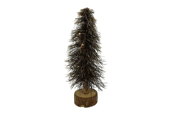 Mini kerstboom led Timoi 40 cm bruin