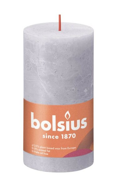 Bolsius kaars rustiek 13x7 cm frosted lavander