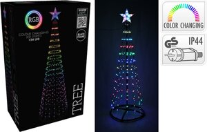 Verlichte boom 150 cm 154 led multi colour